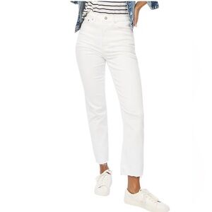 NEW J. CREW‎ Factory White Stovepipe Straight Jean in Signature Stretch+ Size 28